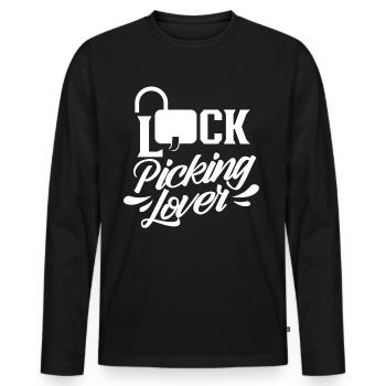 Lock Picking Liebhaber Knacken Schloss Knacker - Männer Premium Bio Langarmshirt - Schwarz - Vorne - Nico (187cm)