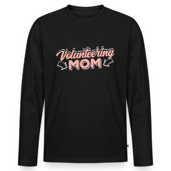Volunteer mother Profession Voluntary Volunteer - Men's Premium Organic Long Sleeve Shirt - black - Front - Nico (187cm)