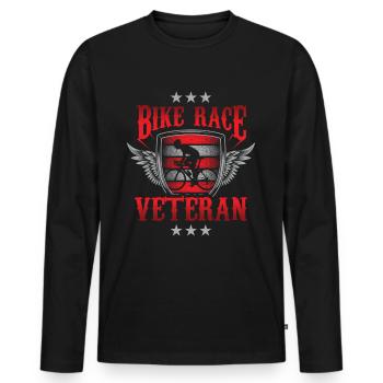 Cycling Race Veteran Bicycle Cyclist Race Race - Men's Premium Organic Long Sleeve Shirt - black - Front - Nico (187cm)