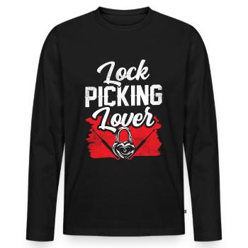 Lock Picking Liebhaber Knacker Schloss Knacken - Männer Premium Bio Langarmshirt - Schwarz - Vorne - Nico (187cm)