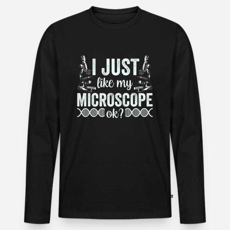 J’aime vraiment mon microscope Microscope T-shirt manches longues Premium bio Homme