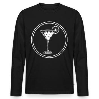 Tequila Alcool - T-shirt manches longues Premium bio Homme - noir - Devant - Nico (187cm)