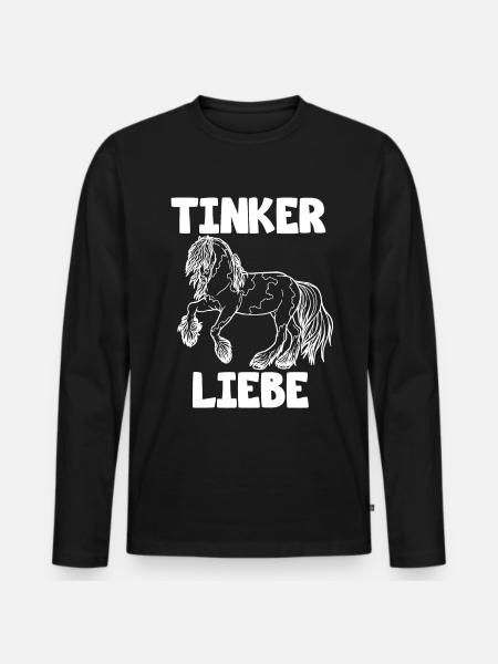 Tinker Liebe - Männer Premium Bio Langarmshirt - Schwarz