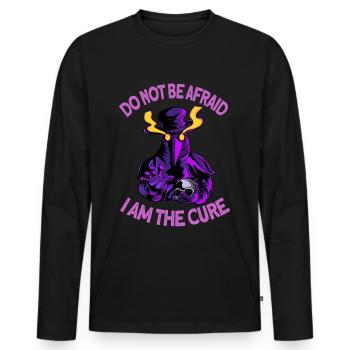 Plague Doctor Halloween Pest Doctor Mask - Men's Premium Organic Long Sleeve Shirt - black - Front - Nico (187cm)