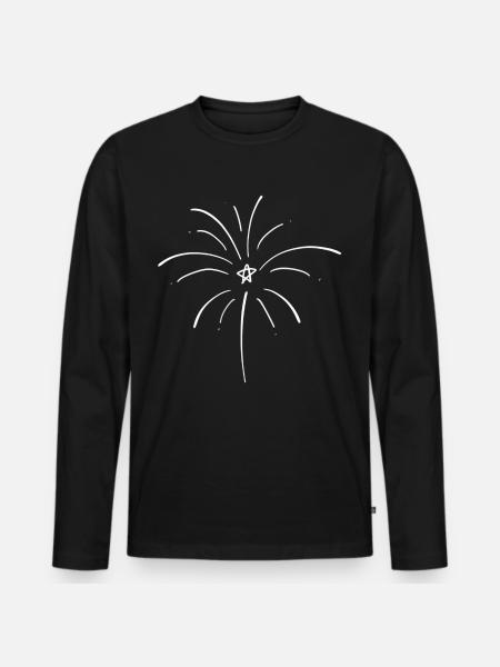 Rocket Fireworks Rockets - Men's Premium Organic Long Sleeve Shirt - black