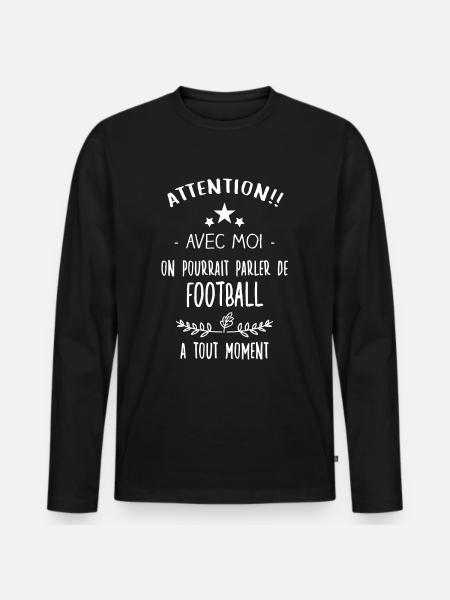 j'ai foot - T-shirt manches longues Premium bio Homme - noir