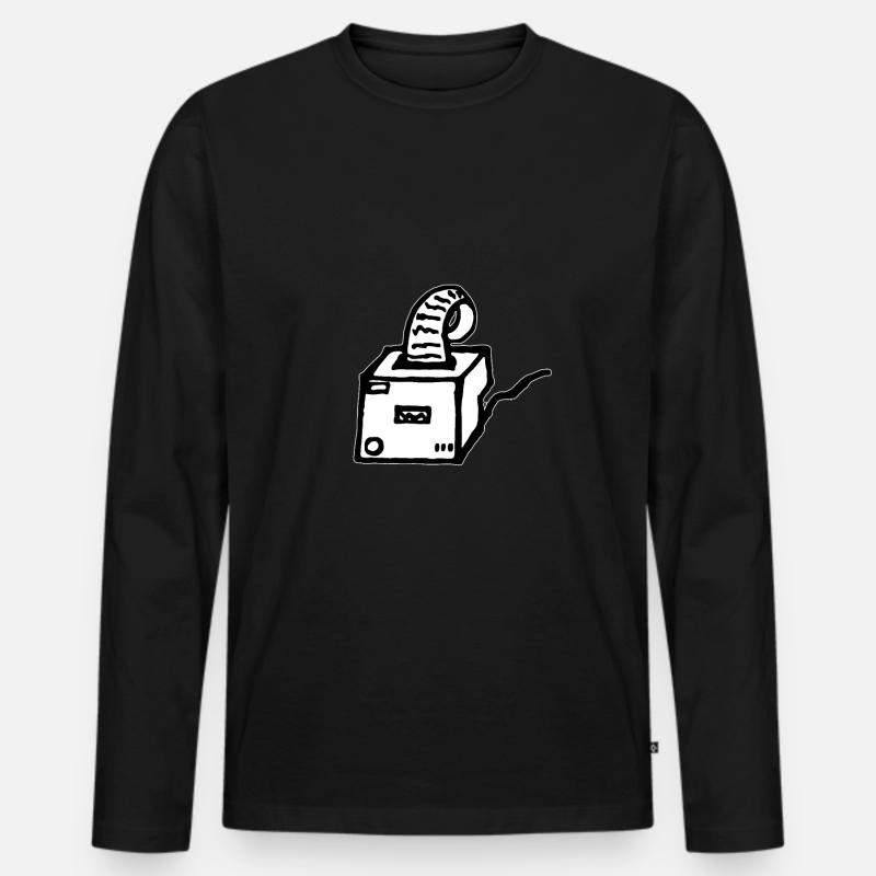 Bondrucker Gastro Gastronomie - Männer Premium Bio Langarmshirt - Schwarz