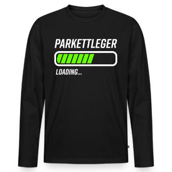 Parkettleger Loading Ladebalken Geschenk - Männer Premium Bio Langarmshirt - Schwarz - Vorne - Nico (187cm)