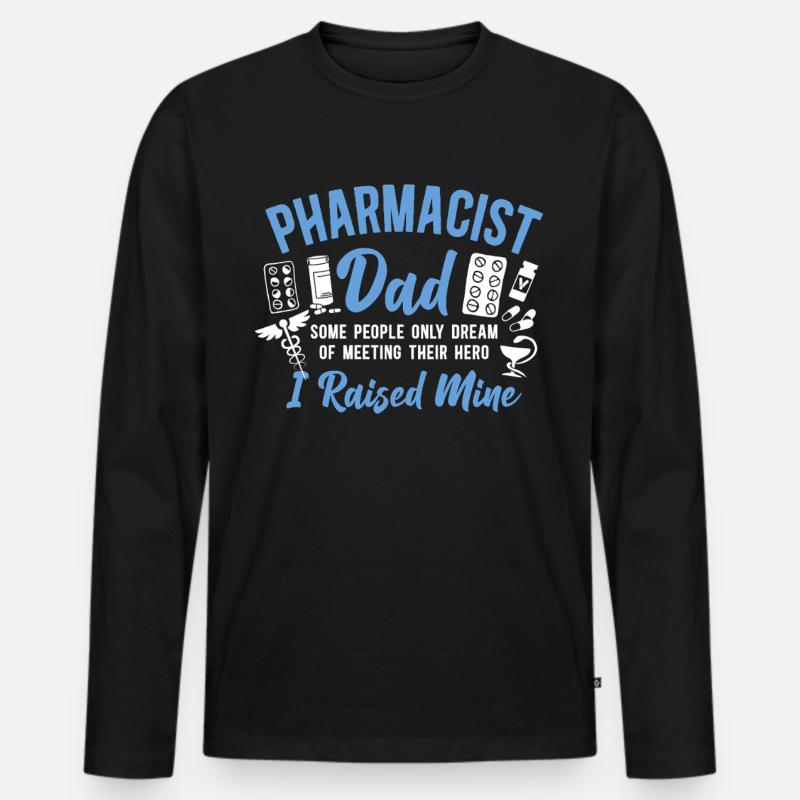Pharmacy Tech Technician - Männer Premium Bio Langarmshirt - Schwarz