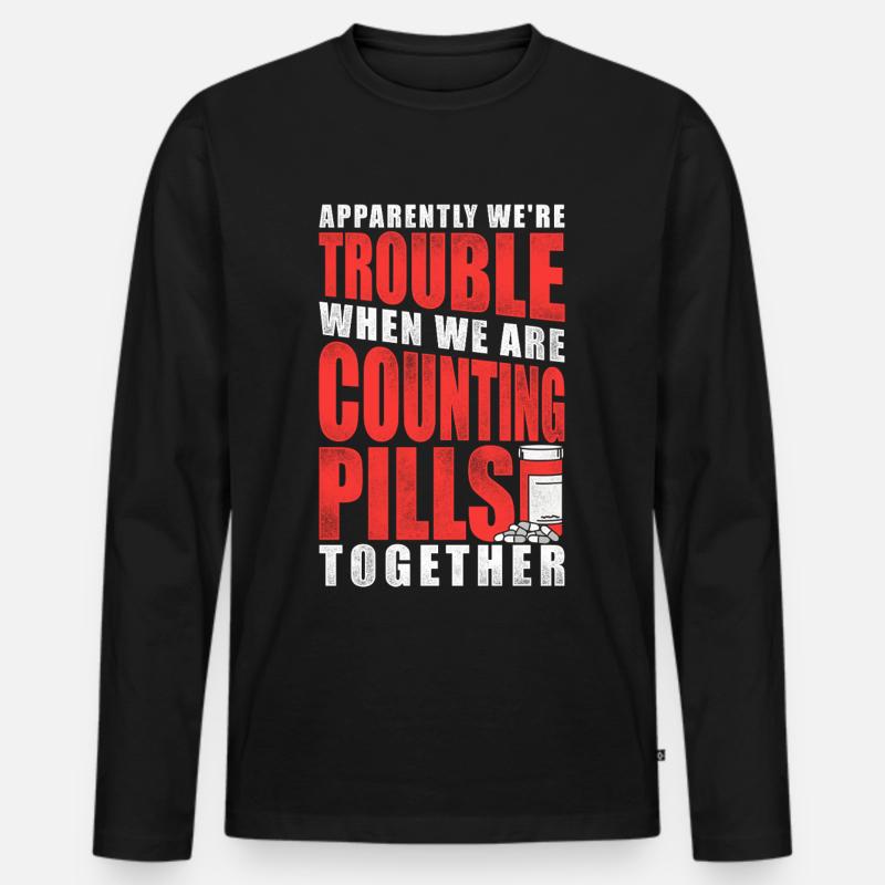 Pharmacy Tech Technician - Männer Premium Bio Langarmshirt - Schwarz