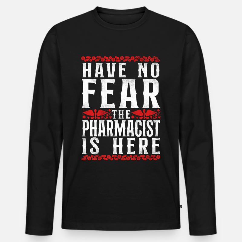 Pharmacy Tech Technician - Männer Premium Bio Langarmshirt - Schwarz