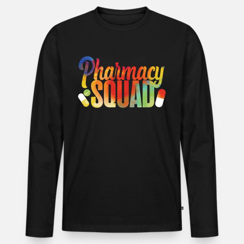 Pharmacy Tech Technician - Männer Premium Bio Langarmshirt - Schwarz