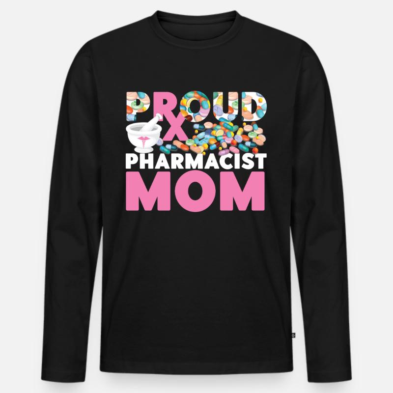 Pharmacy Tech Technician - Männer Premium Bio Langarmshirt - Schwarz