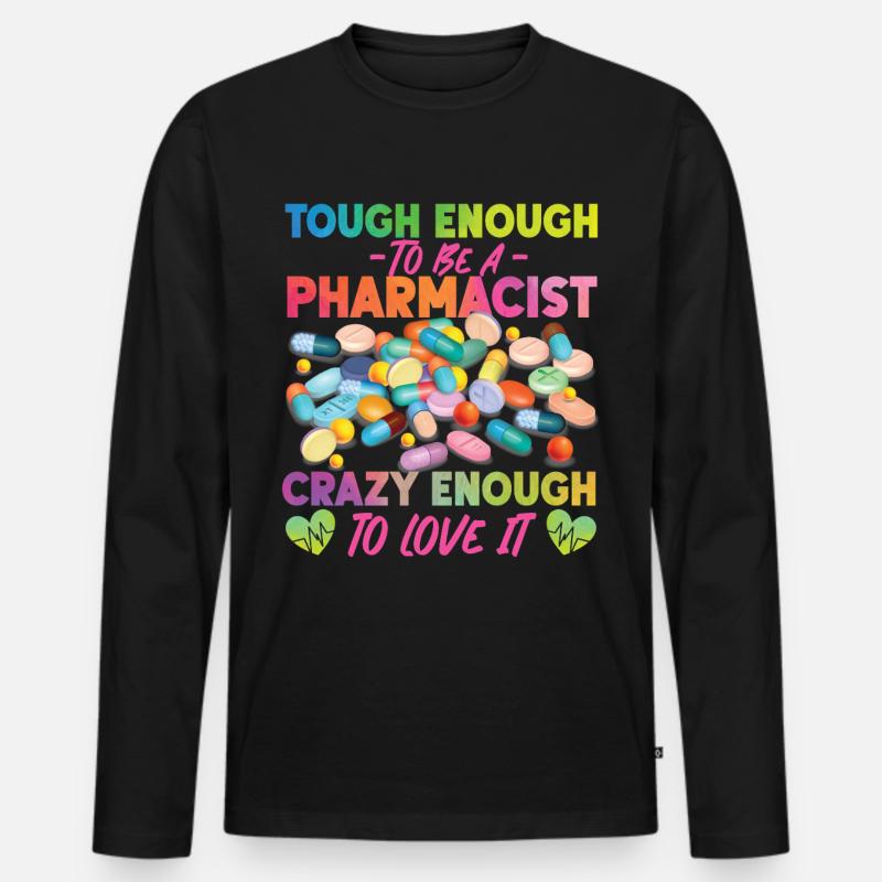 Pharmacy Tech Technician - Männer Premium Bio Langarmshirt - Schwarz