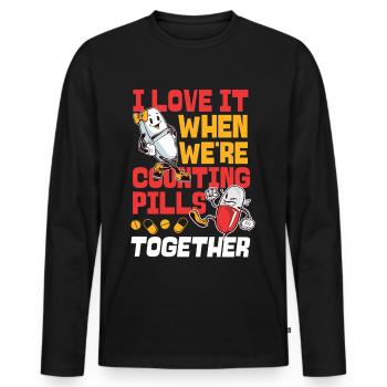 Pharmacy Tech Technician - Männer Premium Bio Langarmshirt - Schwarz - Vorne - Nico (187cm)