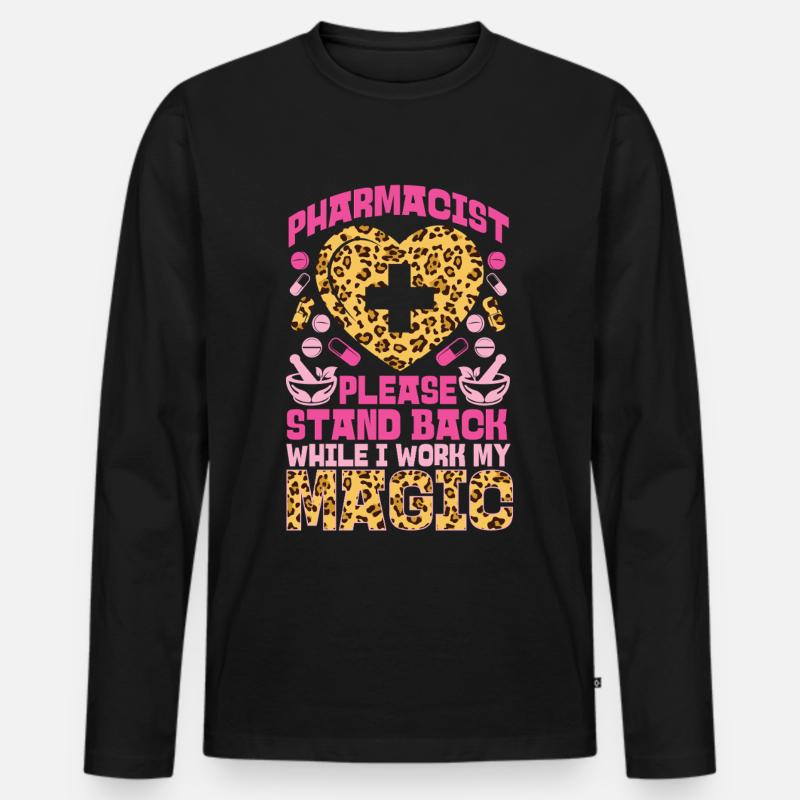 Pharmacy Tech Technician - Männer Premium Bio Langarmshirt - Schwarz
