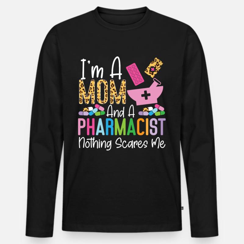 Pharmacy Tech Technician - Männer Premium Bio Langarmshirt - Schwarz