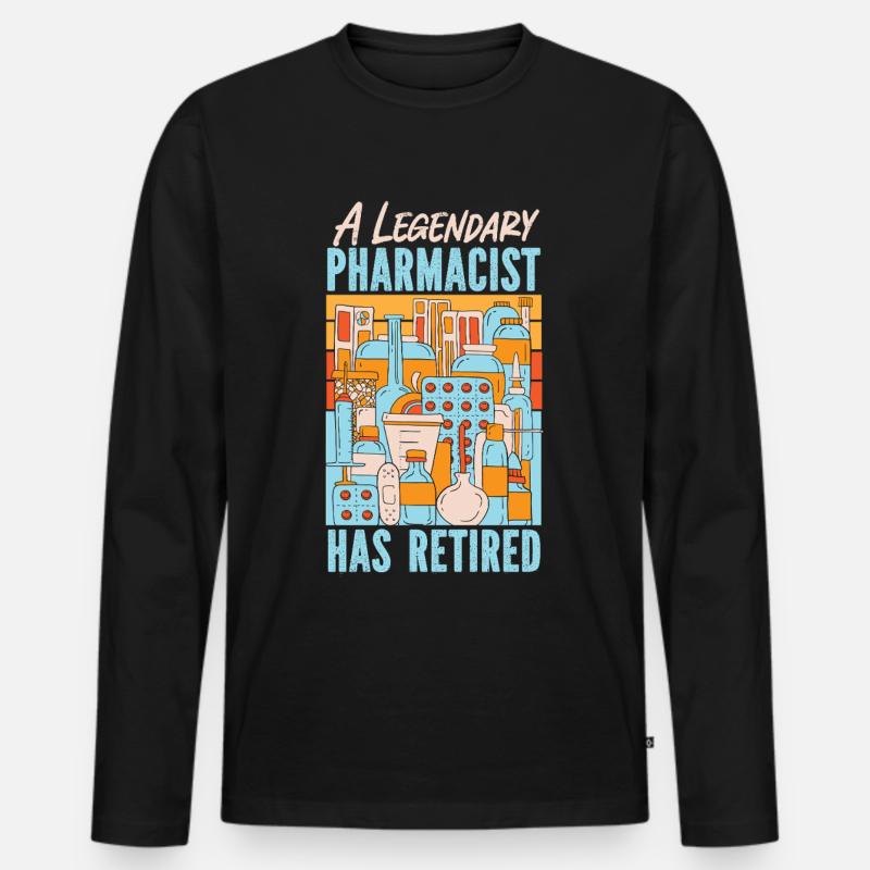 Pharmacy Tech Technician - Männer Premium Bio Langarmshirt - Schwarz