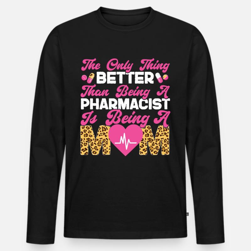 Pharmacy Tech Technician - Männer Premium Bio Langarmshirt - Schwarz