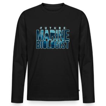 Marine Biology Biologist Future Marine Biologist - Men's Premium Organic Long Sleeve Shirt - black - Front - Nico (187cm)
