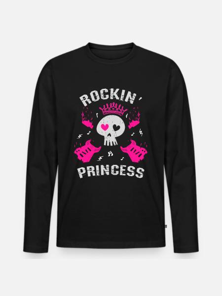 Princesse à bascule - T-shirt manches longues Premium bio Homme - noir