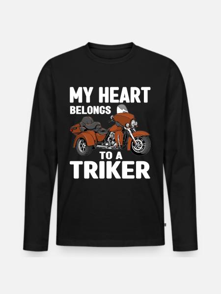 Triker - Männer Premium Bio Langarmshirt - Schwarz