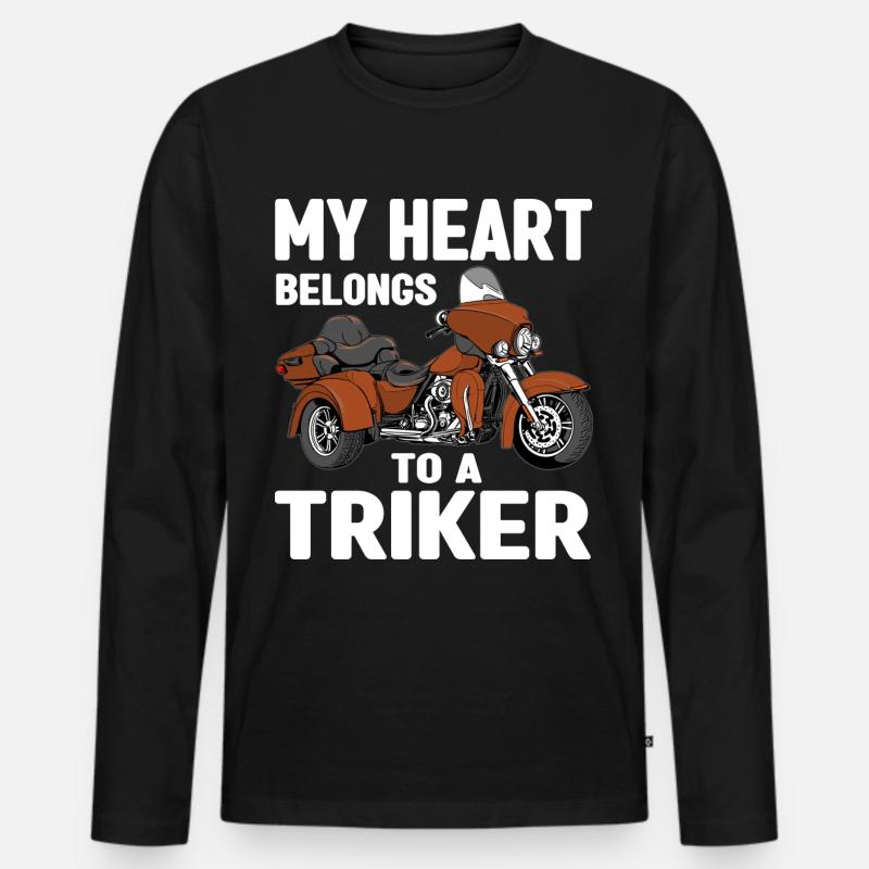 Triker - Männer Premium Bio Langarmshirt - Schwarz