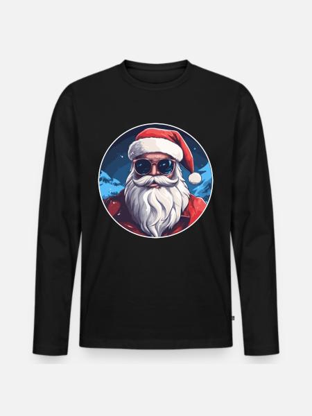 Joyeux Noël - T-shirt manches longues Premium bio Homme - noir