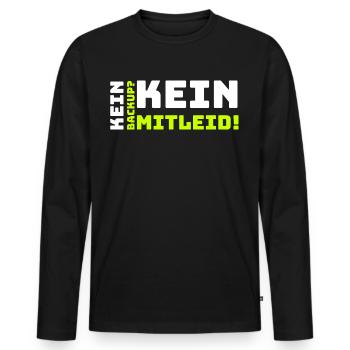 Informatiker Informatik Programmierer Entwickler - Männer Premium Bio Langarmshirt - Schwarz - Vorne - Nico (187cm)