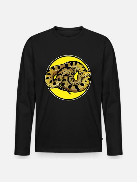 Anacondas Anaconda - Men's Premium Organic Long Sleeve Shirt - black