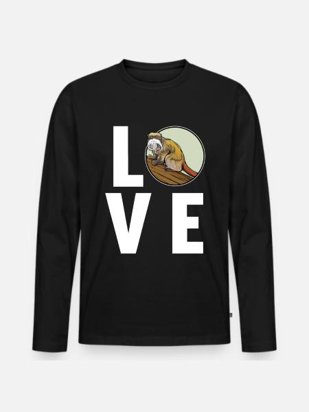 Tamarine Tamarin - Men's Premium Organic Long Sleeve Shirt - black