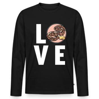 Gabon Vipers Gabon Vipers - Men's Premium Organic Long Sleeve Shirt - black - Front - Nico (187cm)