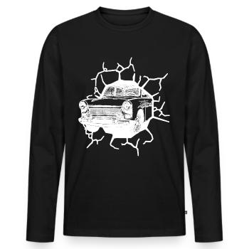 Trabi  Oldtimer Mur Chute Ostalgie Ossi - T-shirt manches longues Premium bio Homme - noir - Devant - Nico (187cm)