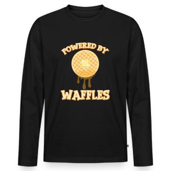 Bake Food Butter Snack Cake Baking Collection - T-shirt manches longues Premium bio Homme - noir - Devant - Nico (187cm)