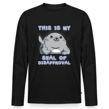 Ocean Snorkeling Life Fish Rejection T-shirt - T-shirt manches longues Premium bio Homme - noir - Devant - Nico (187cm)