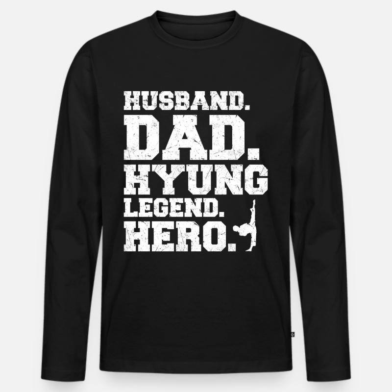 Tang Soo Do - Männer Premium Bio Langarmshirt - Schwarz