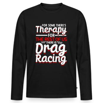 Drag Racing Drag Racer Car Racing - Men's Premium Organic Long Sleeve Shirt - black - Front - Nico (187cm)