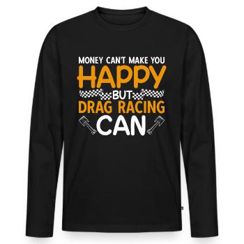 Drag Racing Drag Racer Car Racing - Men's Premium Organic Long Sleeve Shirt - black - Front - Nico (187cm)