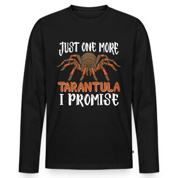 Tarantula Spiders Pet Tarantulas Collector - Men's Premium Organic Long Sleeve Shirt - black - Front - Nico (187cm)