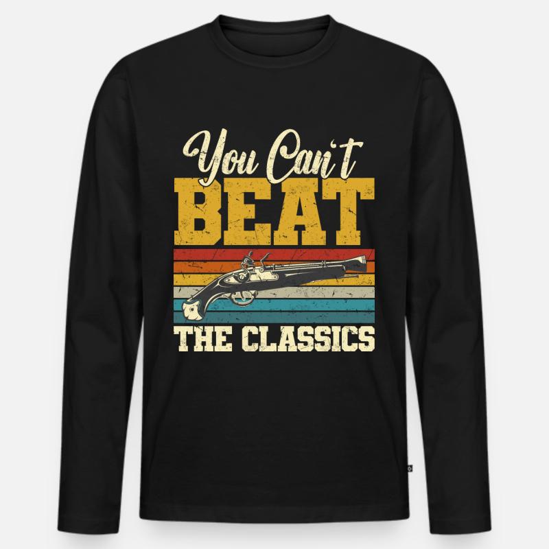 Muzzle Loader - Männer Premium Bio Langarmshirt - Schwarz