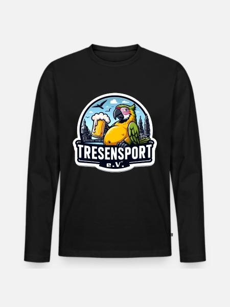 Tresensport e.V. - Männer Premium Bio Langarmshirt - Schwarz
