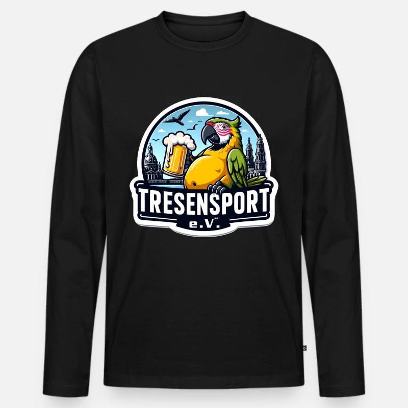 Tresensport e.V. - Männer Premium Bio Langarmshirt - Schwarz