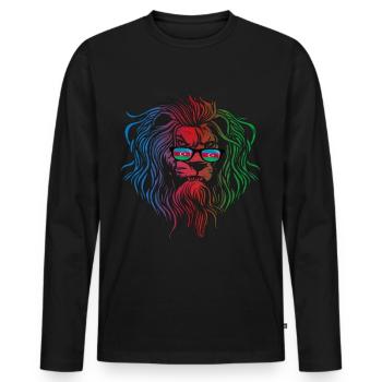 Azerbaïdjan - T-shirt manches longues Premium bio Homme - noir - Devant - Nico (187cm)