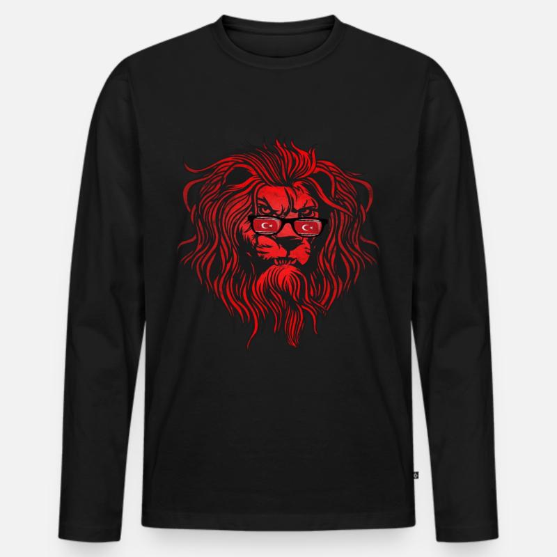 Aceh - Männer Premium Bio Langarmshirt - Schwarz