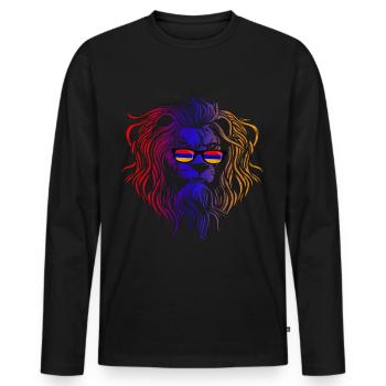 Armenia - Men's Premium Organic Long Sleeve Shirt - black - Front - Nico (187cm)