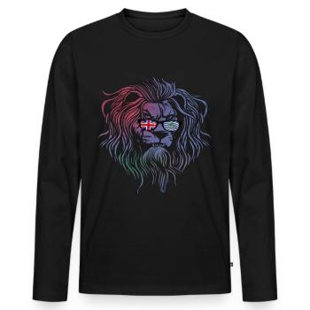 British Indian Ocean Territory - Men's Premium Organic Long Sleeve Shirt - black - Front - Nico (187cm)