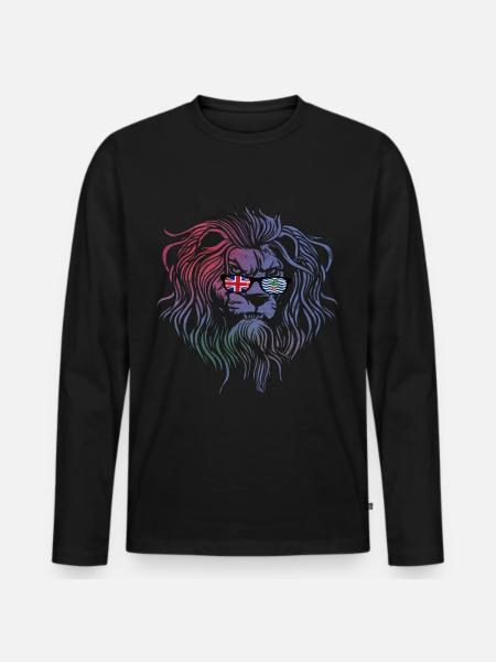 British Indian Ocean Territory - Men's Premium Organic Long Sleeve Shirt - black