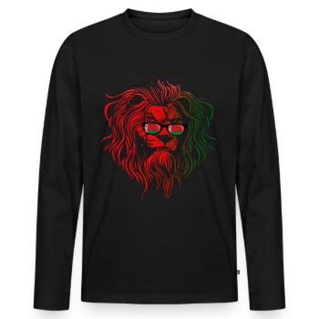 Belarus - Men's Premium Organic Long Sleeve Shirt - black - Front - Nico (187cm)