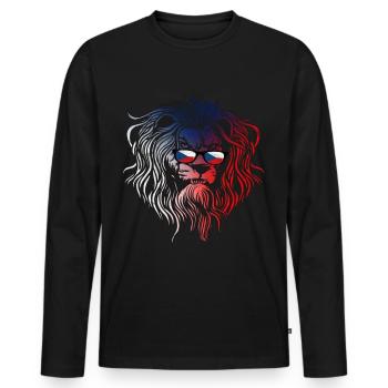 Czech Republic - Men's Premium Organic Long Sleeve Shirt - black - Front - Nico (187cm)