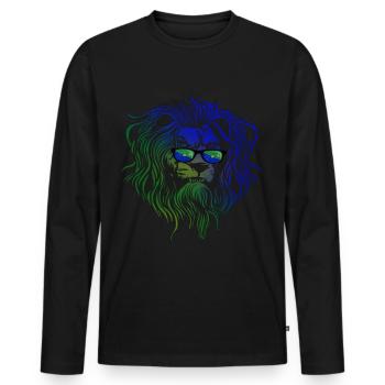 Île Christmas - T-shirt manches longues Premium bio Homme - noir - Devant - Nico (187cm)